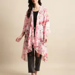 Women Floral Print Longline Shrug-picture-35