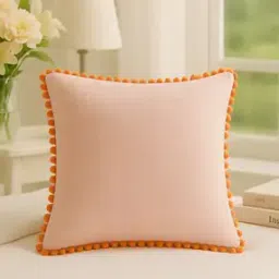 Cushion Cover with Lace Border 12" x 12"-image-33