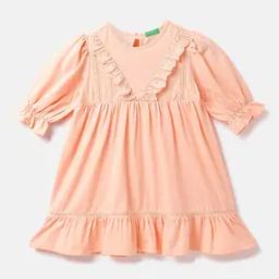 A-Line Dress with Puff Sleeves-picture-26