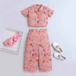 Girl Floral Pants with Top-image-114