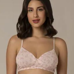 Floral Print T-Shirt Bra-image-78
