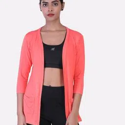 Solid Front-Open Shrug with Insert Pockets-6