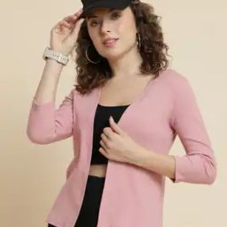 Women Loose Fit Front-Open Shrug-picture-29