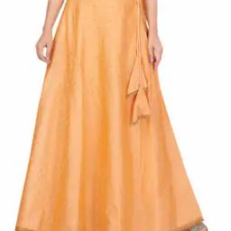 Flared Ghagra with Lace Border-image-6