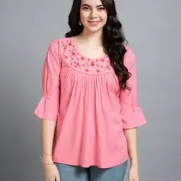 Women Embroidered Regular Fit Top-image-35