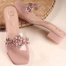 Women Chunky Heeled Sandals With Synthetic Upper-image-51