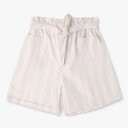 Striped Shorts with Waist Tie-Up-22