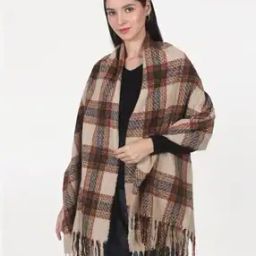 Women Stole with Fringed Border-image-9