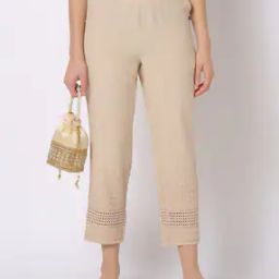 Pants with Contrast Hems-image-25