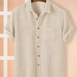 Men Shirt with Spread Collar-image-101