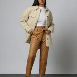 Textured Sherling Shacket-image-24