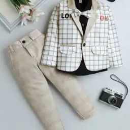 Boys Checks Suit Set-image-82
