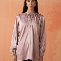 Women Relaxed Fit Top with Tie-Up Detail-picture-20