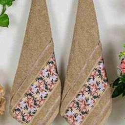 Pack of 2 Floral Print Hand Towels-image-25