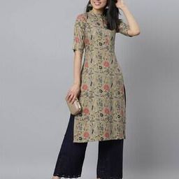 Floral Print Straight Kurta-image-74