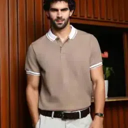 campus sutra Men Striped Regular Fit Polo T-Shirt-picture-14