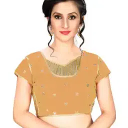 Women Embellished Back Open Blouse-image-78