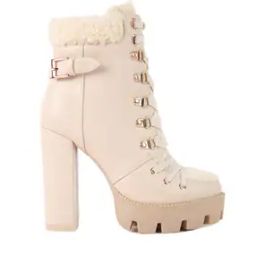 london rag Round-Toe Boots with Lace Fastening-picture-49