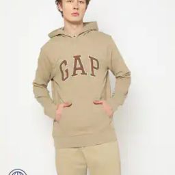 Brand Print Hoodie with Kangaroo Pocket-image-48