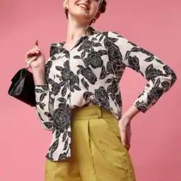 Women Printed Regular Fit Top-image-2