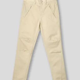 Boys Slim Fit Flat-Front Trousers-31