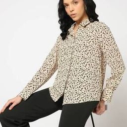 Women Animal Print Relaxed Fit Shirt-image-77