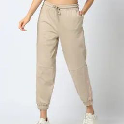 Women Panelled Regular Fit Joggers-image-16