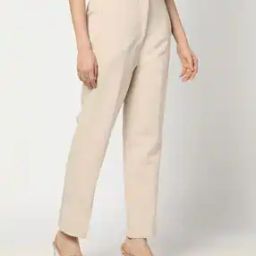 Women Regular Fit Pants with Insert Pockets-image-78