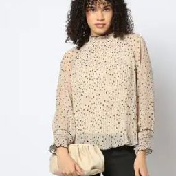 Women Polka-Dot Regular Fit Top-9