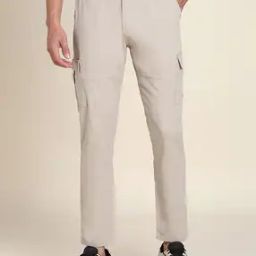 Flat-Front Slim Fit Cargo Pants-image-57