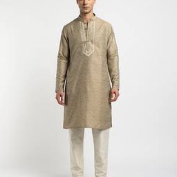 Floral Pattern Slim Fit Kurta-picture-8