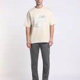 Dragon Oversized Half-Sleeves Sweatshirt-image-93