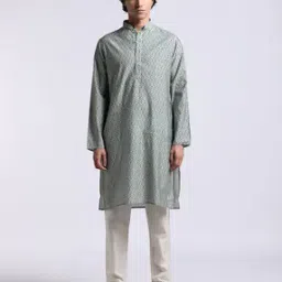 samav Tree Print Long Kurta-picture-30