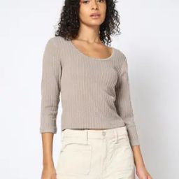 Women Striped Regular Fit Top-image-47