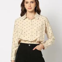 Women Polka-Dot Print Regular Fit Shirt-image-21