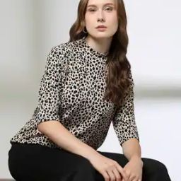 Women Printed Relaxed Fit Round-Neck T-Shirt-image-22