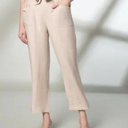 Women Paperbag Waist Utility Pocket Trousers-picture-20