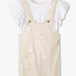 Girls All-Over Print Dungaree with T-Shirt-image-74