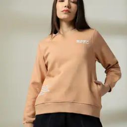 Women Typographic Print Regular Fit Sweatshirt-image-70