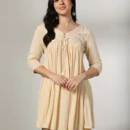 Women Embroidered A-Line Tunic-image-90