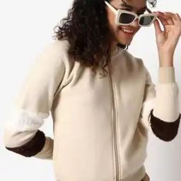 Full-Sleeve Sweatshirt with Zip Closure-image-33