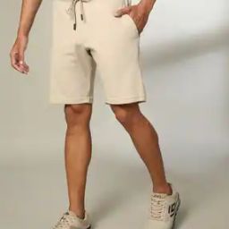 Men Regular Fit Shorts with Drawstring Waist-picture-49