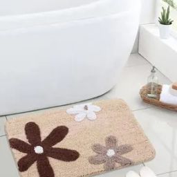 Floral Pattern Soft Cotton Bathmat 40x60 cm-16