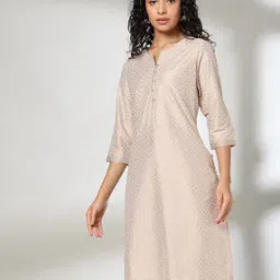 Women Bandhani Print Straight Kurts-picture-5