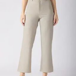 Women Self-design Straight Fit Pants-image-37