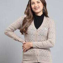 Women Self-design Cardigan-image-2