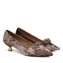 Women Kitten-Heeled Shoes with Velvet Upper-picture-15