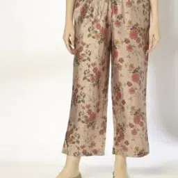 Women Floral Print Regular Fit Pants-image-58