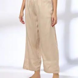 Women Striped Palazzos with Elasticated Waist-image-89