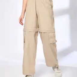 Women Straight Track Pants with Toggle Hem-image-11